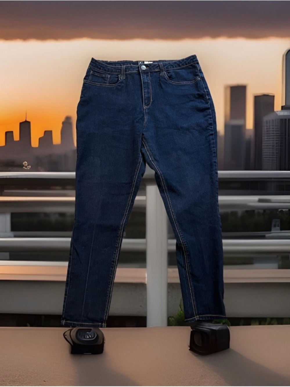 No Bo High Rise Skinny Dark Wash Jeans